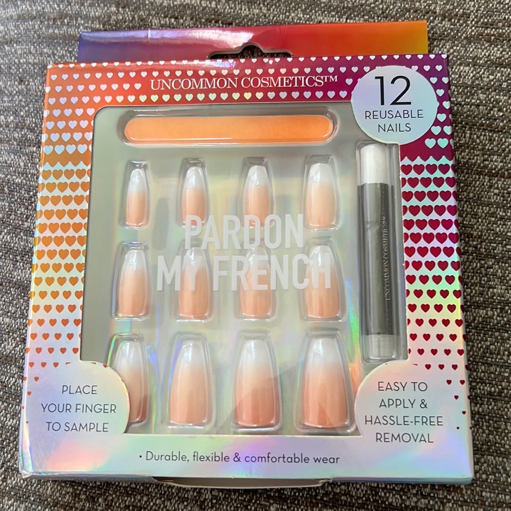 Pardon my French tip press on nails